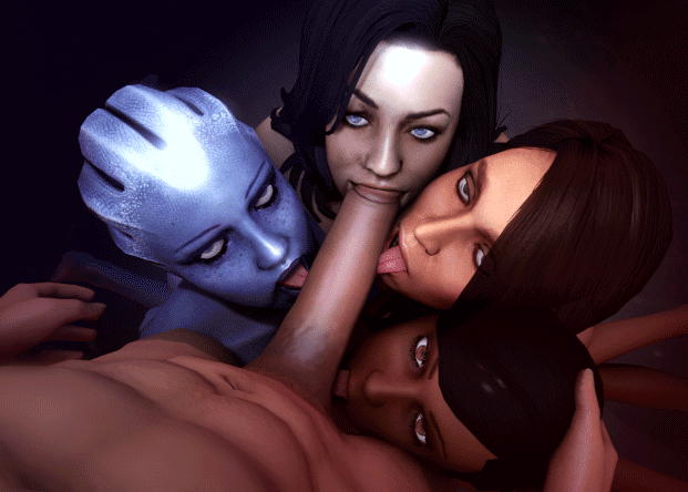 Mass Effect Orgy +gif